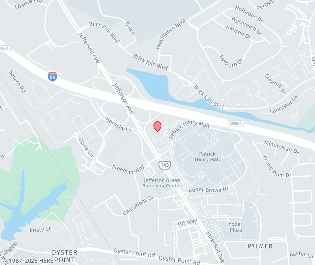 Location Map: 12350 Jefferson Ave., #300 Newport News, Virginia 23602