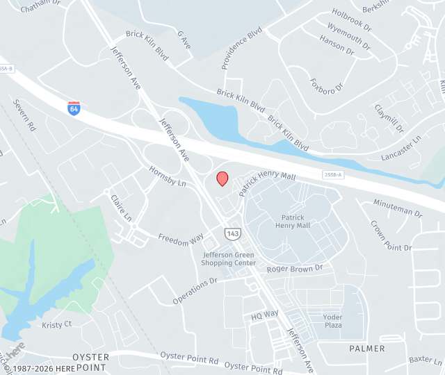 Location Map: 12350 Jefferson Ave., #300 Newport News, Virginia 23602